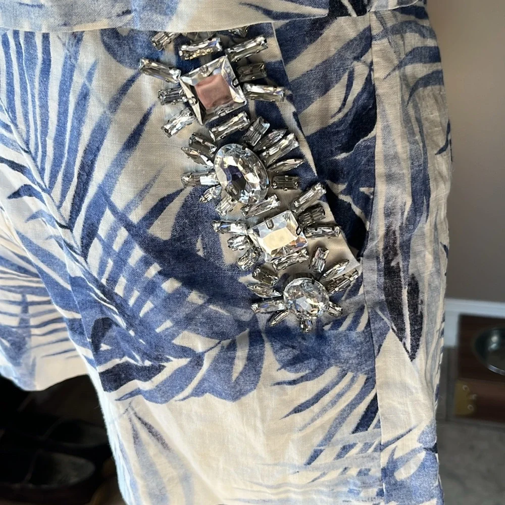 J.O.A. los Angeles Just One Answer 2 piece Linen Short Set - Picture 5 of 16